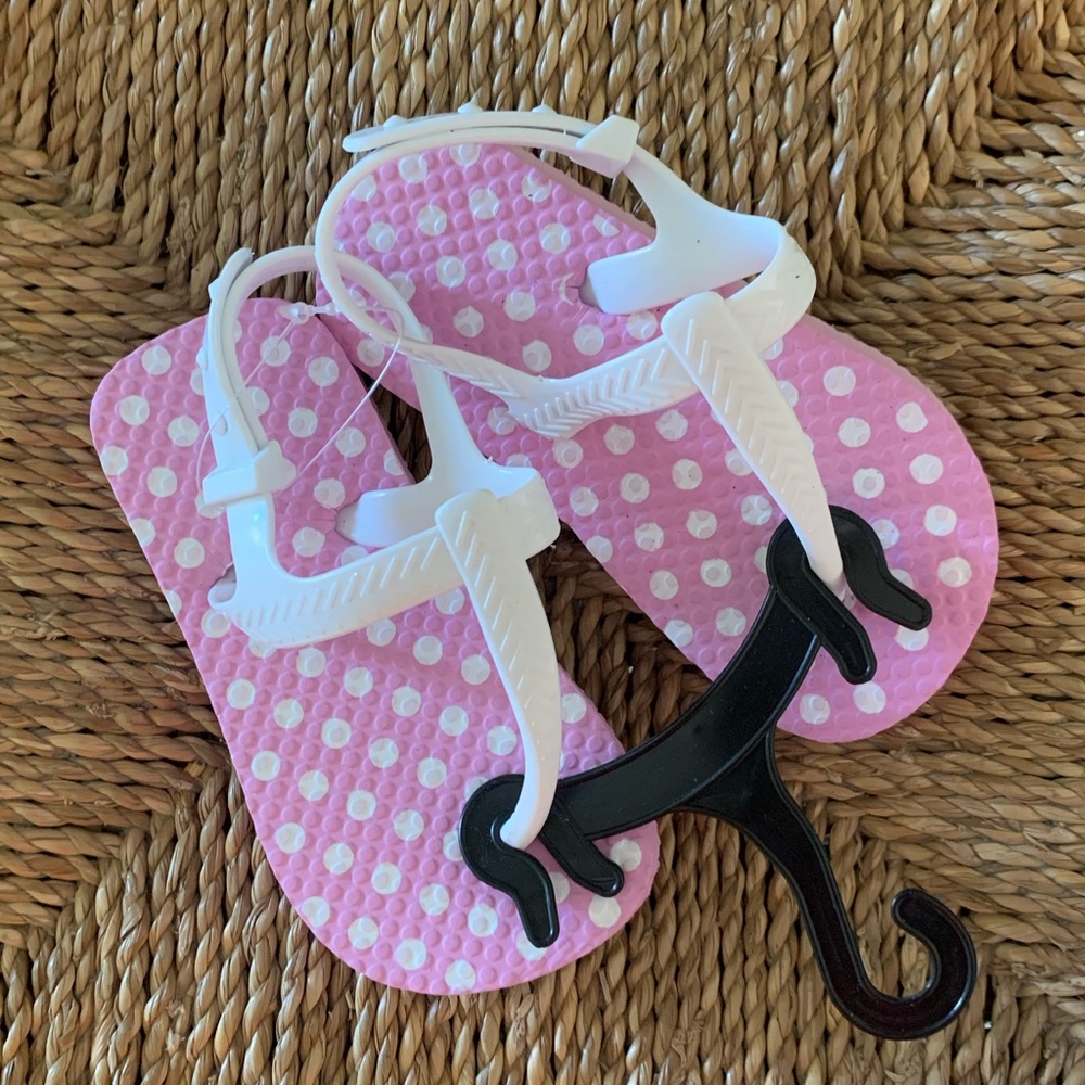 Kids Polka Dot Sandals (Pink)